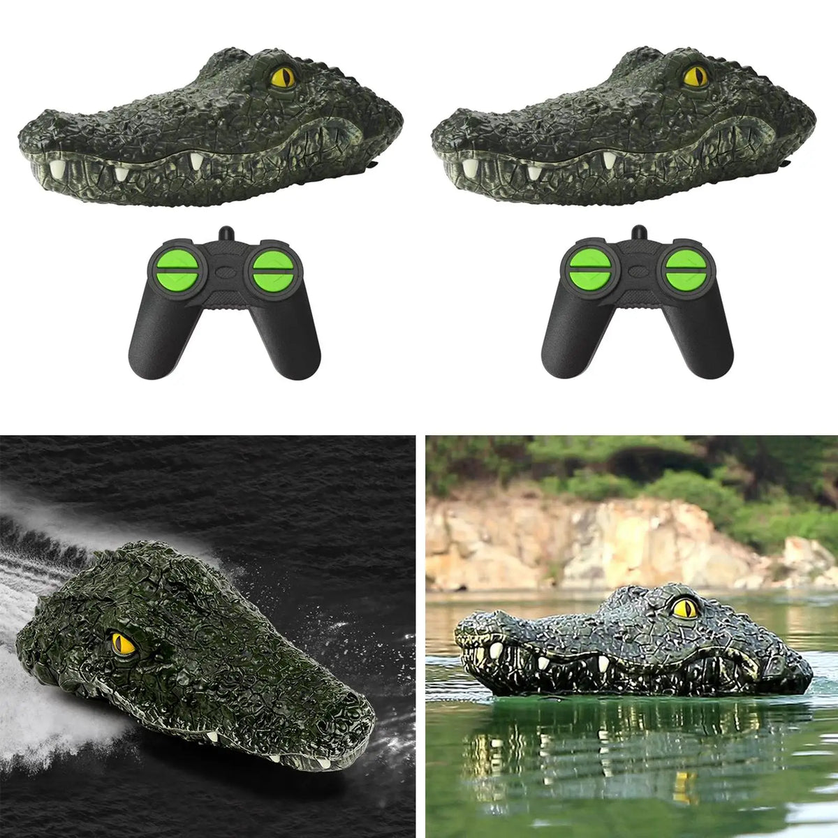 Electric Rc Boat Simulation Crocodile Head Remote Control Racing Boat