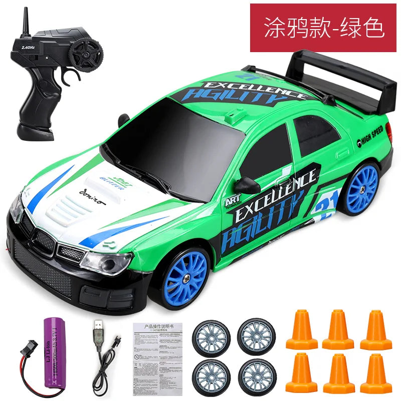 Remote Control 2.4G High Speed Drift Rc Car 4WD AE86 Model GTR Vehicle Car RC Toy Racing Cars Toy for Children Birthday Gift