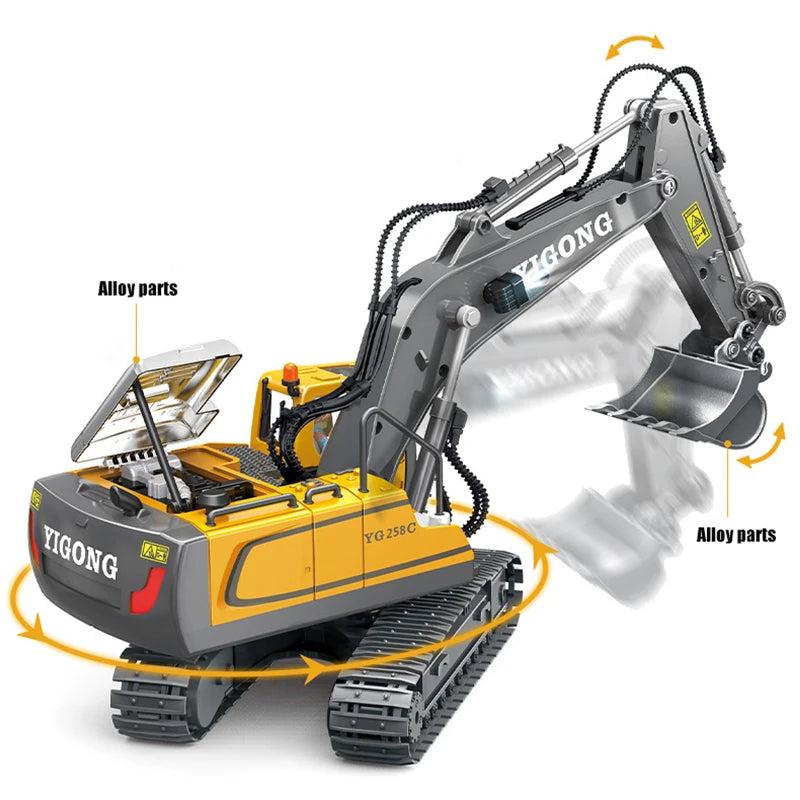 RC Car Children Toys Remote Control Car Toys for Boys Radio Control Excavator Dump Truck Bulldozer Electric Car Kids Toys Gift