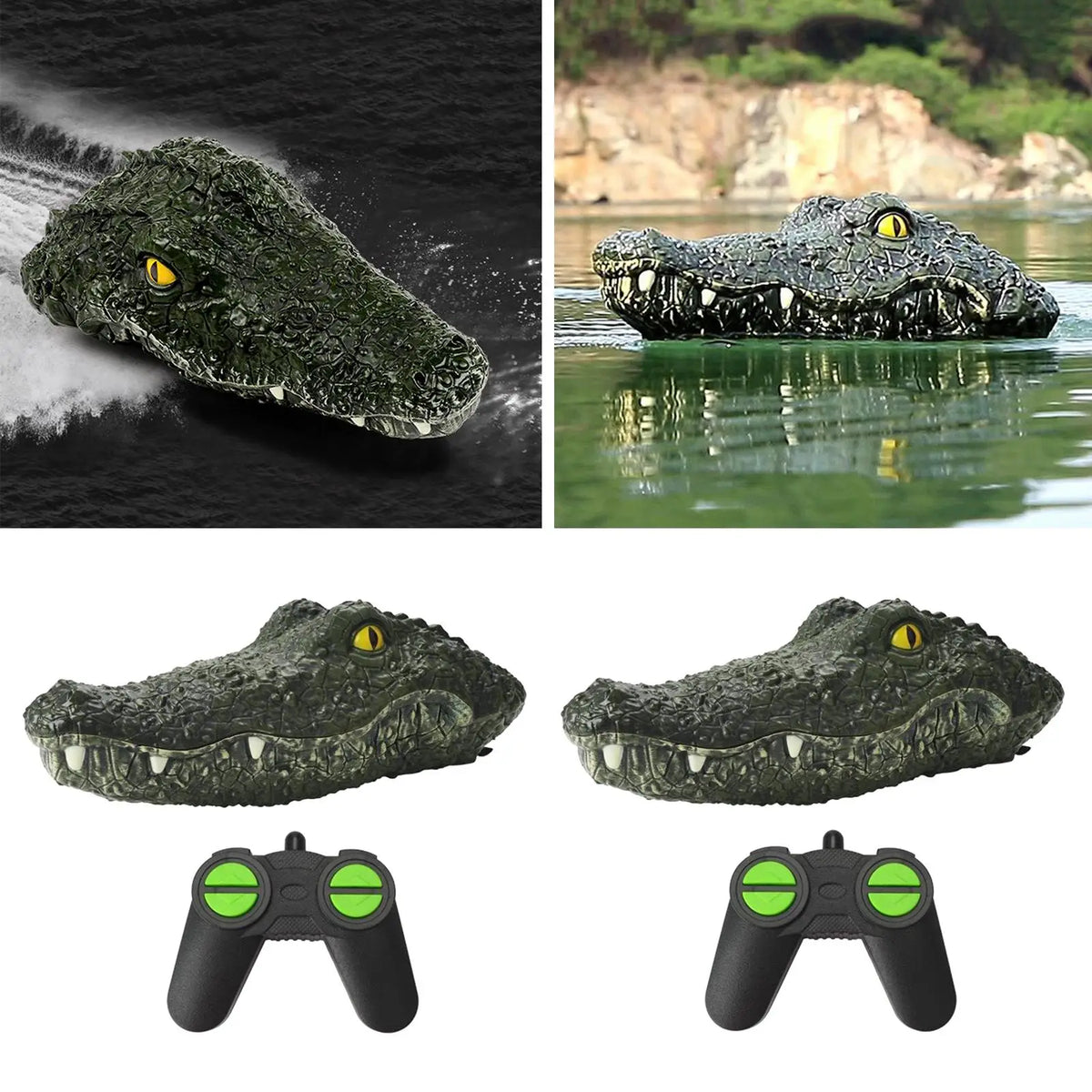 Electric Rc Boat Simulation Crocodile Head Remote Control Racing Boat