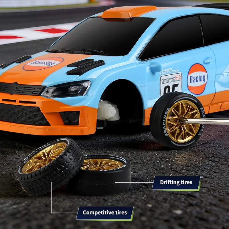 New JJRC Q233 Rc Car Mini 1/64 4Wd Drift Racing Cars with Lighting High Speed Remote Control Car Toys Children Birthday Gifts