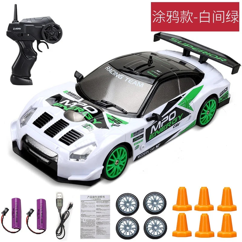 Remote Control 2.4G High Speed Drift Rc Car 4WD AE86 Model GTR Vehicle Car RC Toy Racing Cars Toy for Children Birthday Gift