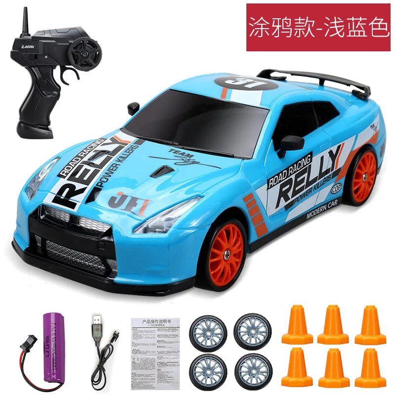 Remote Control 2.4G High Speed Drift Rc Car 4WD AE86 Model GTR Vehicle Car RC Toy Racing Cars Toy for Children Birthday Gift