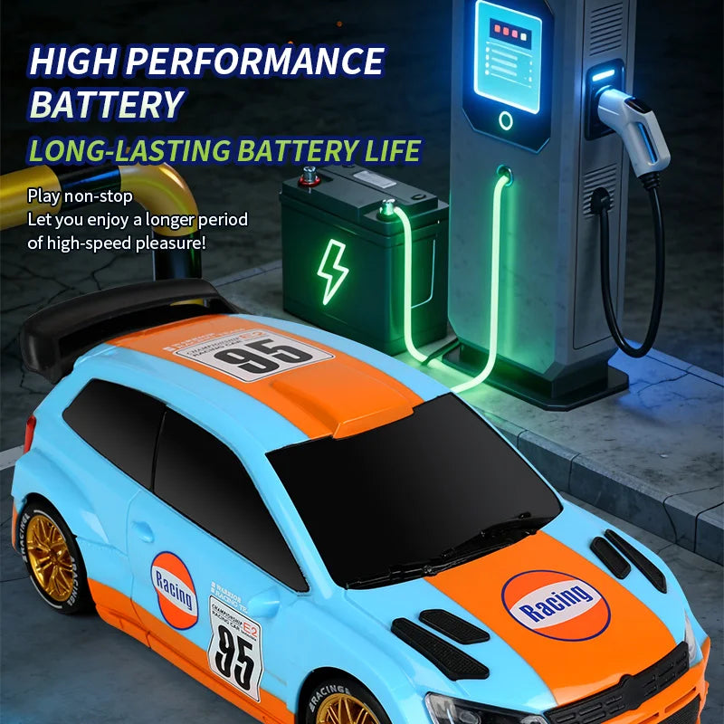 New JJRC Q233 Rc Car Mini 1/64 4Wd Drift Racing Cars with Lighting High Speed Remote Control Car Toys Children Birthday Gifts