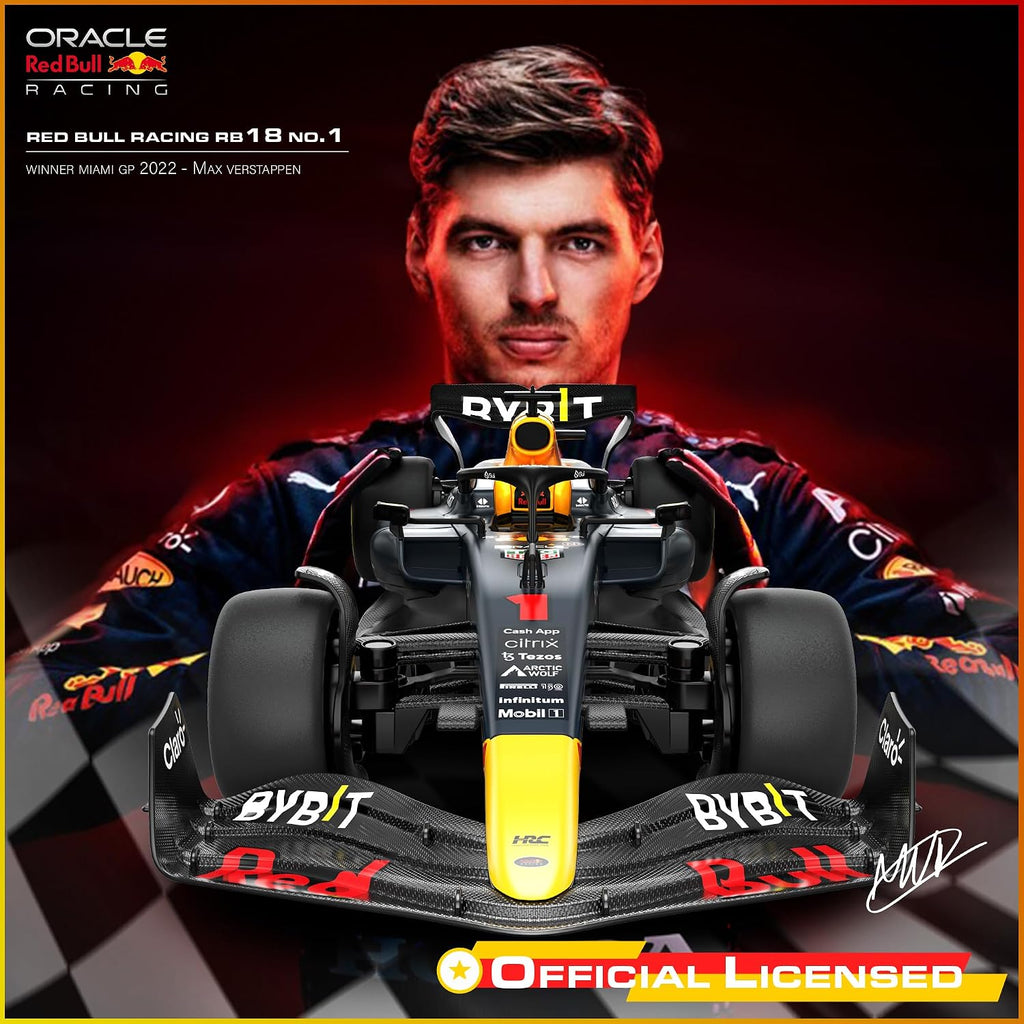 Licensed Red Bull F1 RB19 RC Car Building Kit 1/16 Scale Supercar Assembly Set with Remote Controller, Licensed Model, 55 Pieces, STEM Kits for Kids and Adults, Ages 8+ (Redbull RB19)