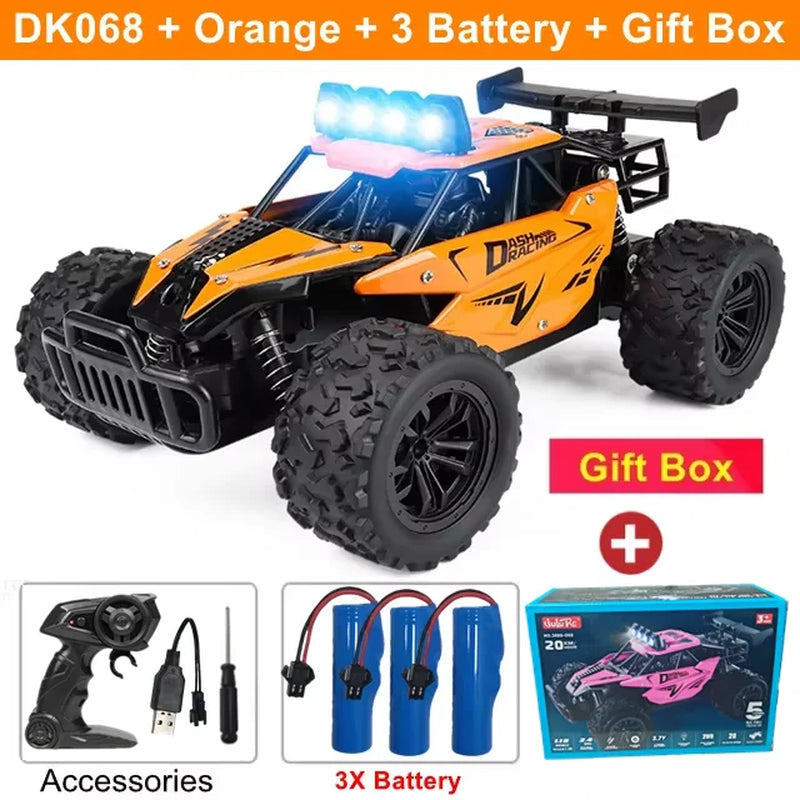 1:16 RC Car Remote Control Cars 2WD Radio Buggy Truck Drift Racing Climbing off Road Vehicle Outdoor Toy for Boy Kid Children