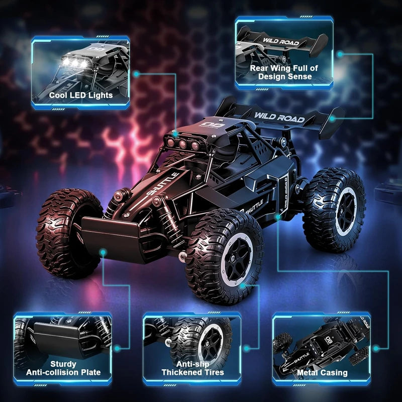 1:16 RC Car Remote Control Cars 2WD Radio Buggy Truck Drift Racing Climbing off Road Vehicle Outdoor Toy for Boy Kid Children