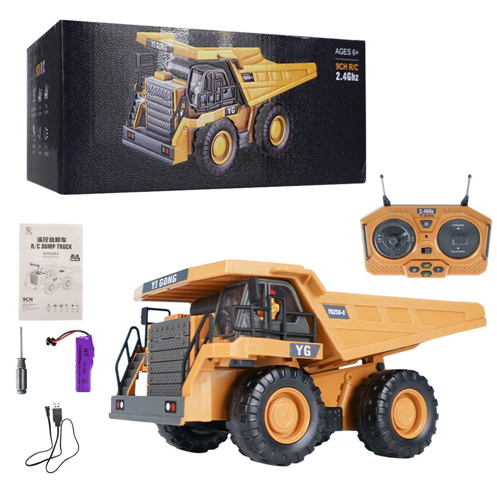 RC Car Children Toys Remote Control Car Toys for Boys Radio Control Excavator Dump Truck Bulldozer Electric Car Kids Toys Gift