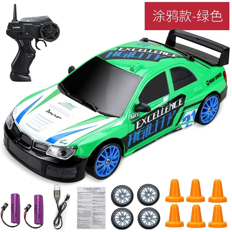 Remote Control 2.4G High Speed Drift Rc Car 4WD AE86 Model GTR Vehicle Car RC Toy Racing Cars Toy for Children Birthday Gift