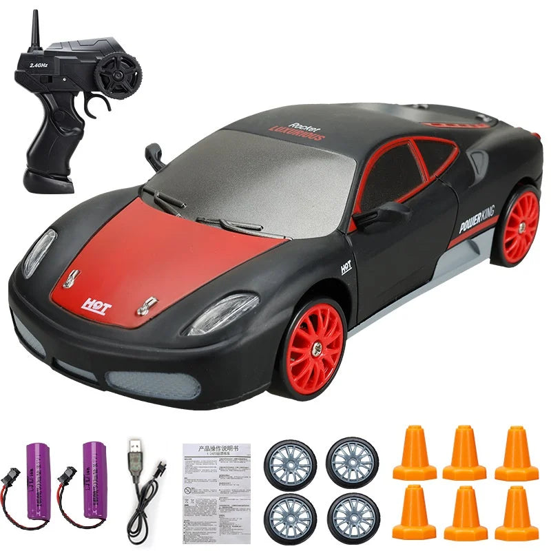 Remote Control 2.4G High Speed Drift Rc Car 4WD AE86 Model GTR Vehicle Car RC Toy Racing Cars Toy for Children Birthday Gift
